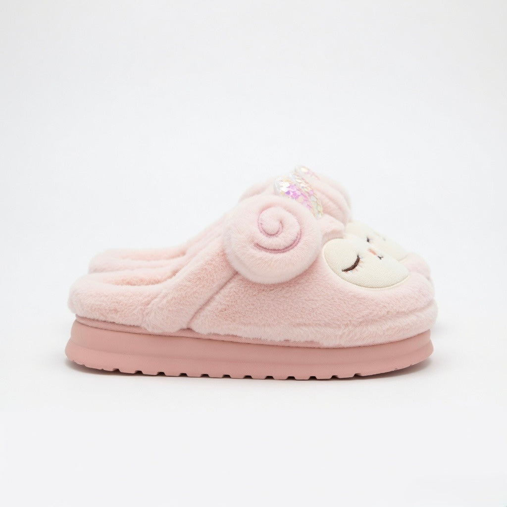 Plush Lamp Slippers | Cozy Indoor House Shoes, Winter Warmth | SoftSlipsy