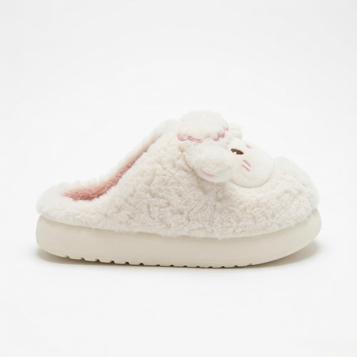Cozy Plush Lamb Slippers | Warm Sheep Indoor House Shoes Women | SoftSlipsy