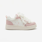 SoftSlipsy Women's Bow Platform Sneakers | Korean Style Lace Up Trainers, Thick Sole Shoes