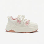 SoftSlipsy butterfly Platform Sneakers Women | Butterfly Floral Chunky Trainers