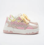 SoftSlipsy Kawaii Platform Sneakers Women: Chunky Sole, Harajuku Style Casual Shoes