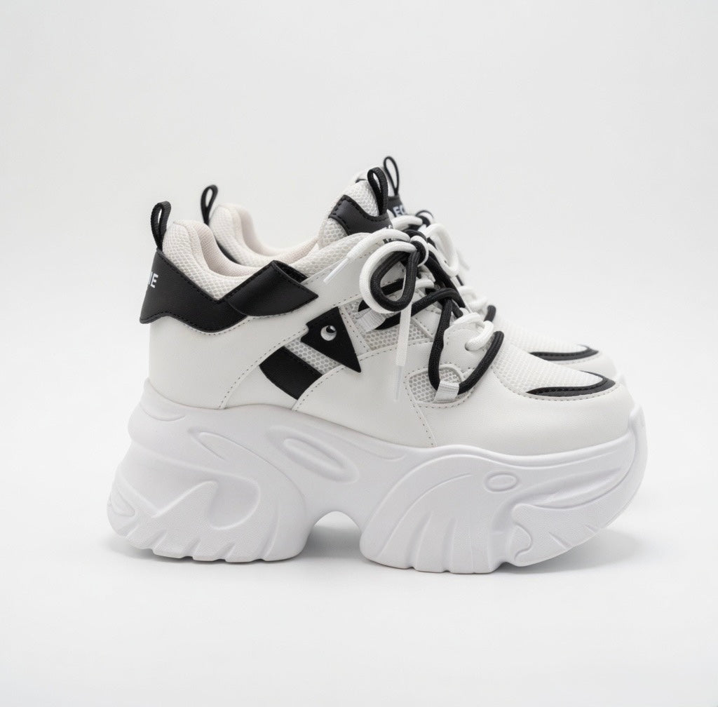 SoftSlipsy Chunky Platform Sneakers Women Height Increasing Korean Streetwear Trainers Thick Sole
