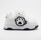 SoftSlipsy Cat Paw Platform Sneakers: Kawaii Chunky Streetwear Trainers