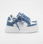 SoftSlipsy Denim Platform Sneakers Women Chunky Sole Skate Trainers Streetwear Casual Shoes