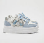 SoftSlipsy Kawaii Bear Platform Sneakers Women, Chunky Sole Streetwear Trainers