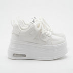 SoftSlipsy Women's Platform Sneakers: Playful Chunky Trainers, Streetwear Comfort Shoes