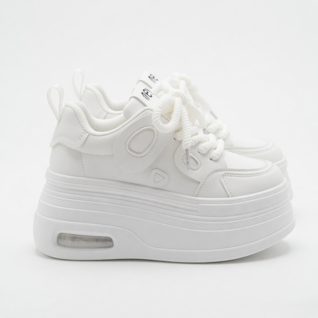 SoftSlipsy Women's Platform Sneakers: Playful Chunky Trainers, Streetwear Comfort Shoes