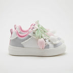 SoftSlipsy Tulip Platform Sneakers | Pastel Floral Chunky Shoes Women, Kawaii Spring Footwear