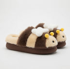 Plush Bumblebee Slippers | Soft Cozy Indoor Shoes, Animal Design | SoftSlipsy