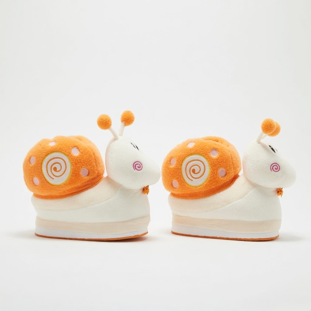 Snail Platform Slippers Women | Fluffy Kawaii Animal House Shoes (Height Boost) | SoftSlipsy