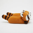 Red Panda Plush Slippers | Fluffy Animal Cozy House Shoes | SoftSlipsy