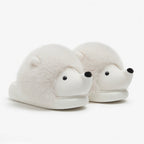 Plush Hedgehog Slippers | Cozy Animal House Shoes for Women, Soft Warm Indoor Footwear | SoftSlipsy