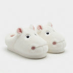 Plush Hippo Slippers | Cozy Animal House Shoes, Warm Winter Loungewear | SoftSlipsy