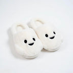 Plush Ghost Slippers | Cozy Fluffy Indoor House Shoes | SoftSlipsy