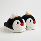 Plush Penguin Slippers | Cartoon Animal House Shoes, Winter Warmth | SoftSlipsy