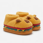 Capybara Burger Plush Slippers – Ultra Cozy Animal House Shoes | SoftSlipsy