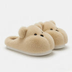 Plush Bear House Slippers | Cozy Cartoon Animal Indoor Shoes | SoftSlipsy