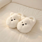 Plush Bear Slippers | Kawaii Cartoon Animal Indoor Shoes | SoftSlipsy