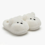 Plush Bear Slippers | Kawaii Cartoon Animal Indoor Shoes | SoftSlipsy
