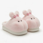 Plush Bunny Slippers | Soft Fluffy Indoor Shoes | Cozy Animal Winter Home Slippers | SoftSlipsy