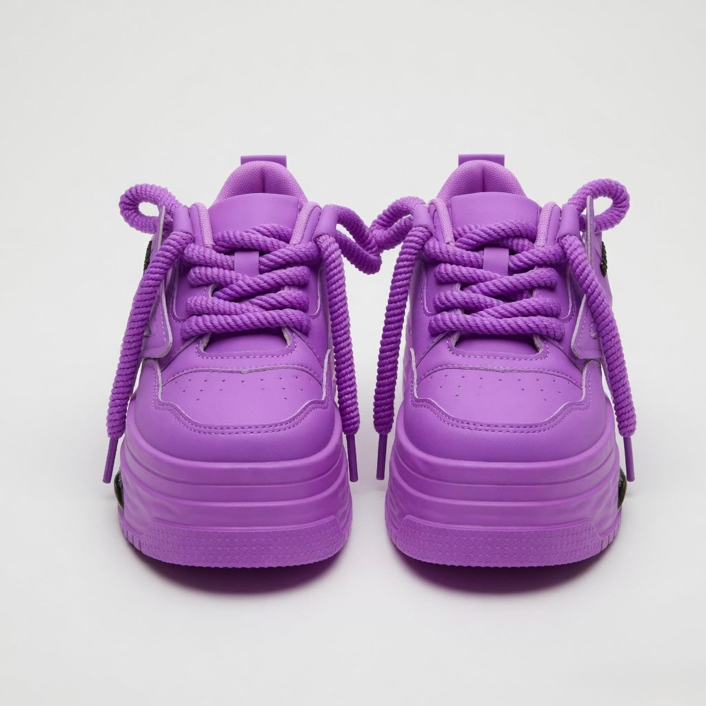 SoftSlipsy Star Platform Sneakers Chunky Y2K Streetwear Trainers Women Fashion Shoes