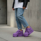 SoftSlipsy Star Platform Sneakers Chunky Y2K Streetwear Trainers Women Fashion Shoes