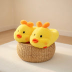Yellow Duck Slippers Cute Plush Animal Slippers Soft Warm Cozy Indoor House Shoes