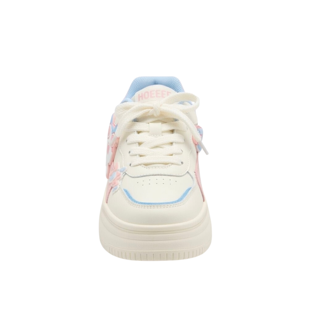 SoftSlipsy Pink Cat Platform Sneakers – Cute Chunky Sneakers Women