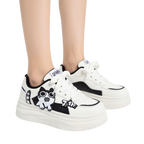 SoftSlipsy Black Platform Sneakers – Women Chunky Sneakers