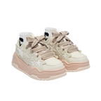 SoftSlipsy Cream Star Platform Sneakers – Women Chunky Platform Shoes