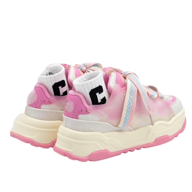 SoftSlipsy Pink Platform Sneakers – Women Chunky Sneakers