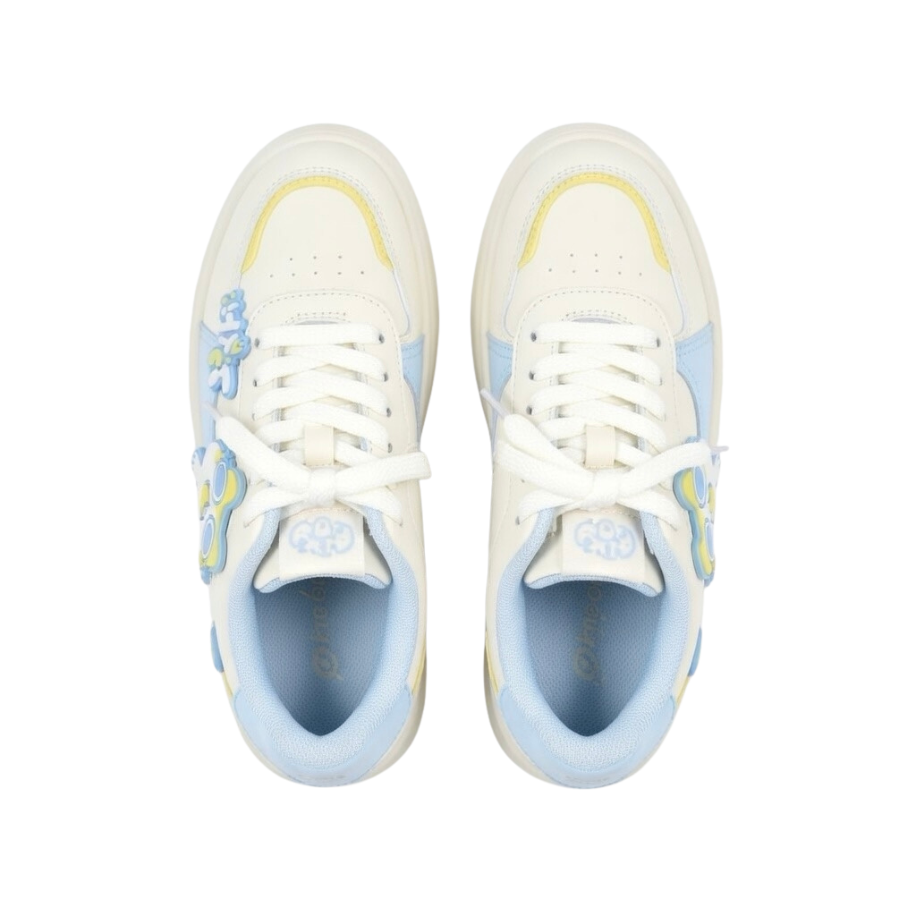 SoftSlipsy Blue Cat Platform Sneakers – Cute Chunky Sneakers Women