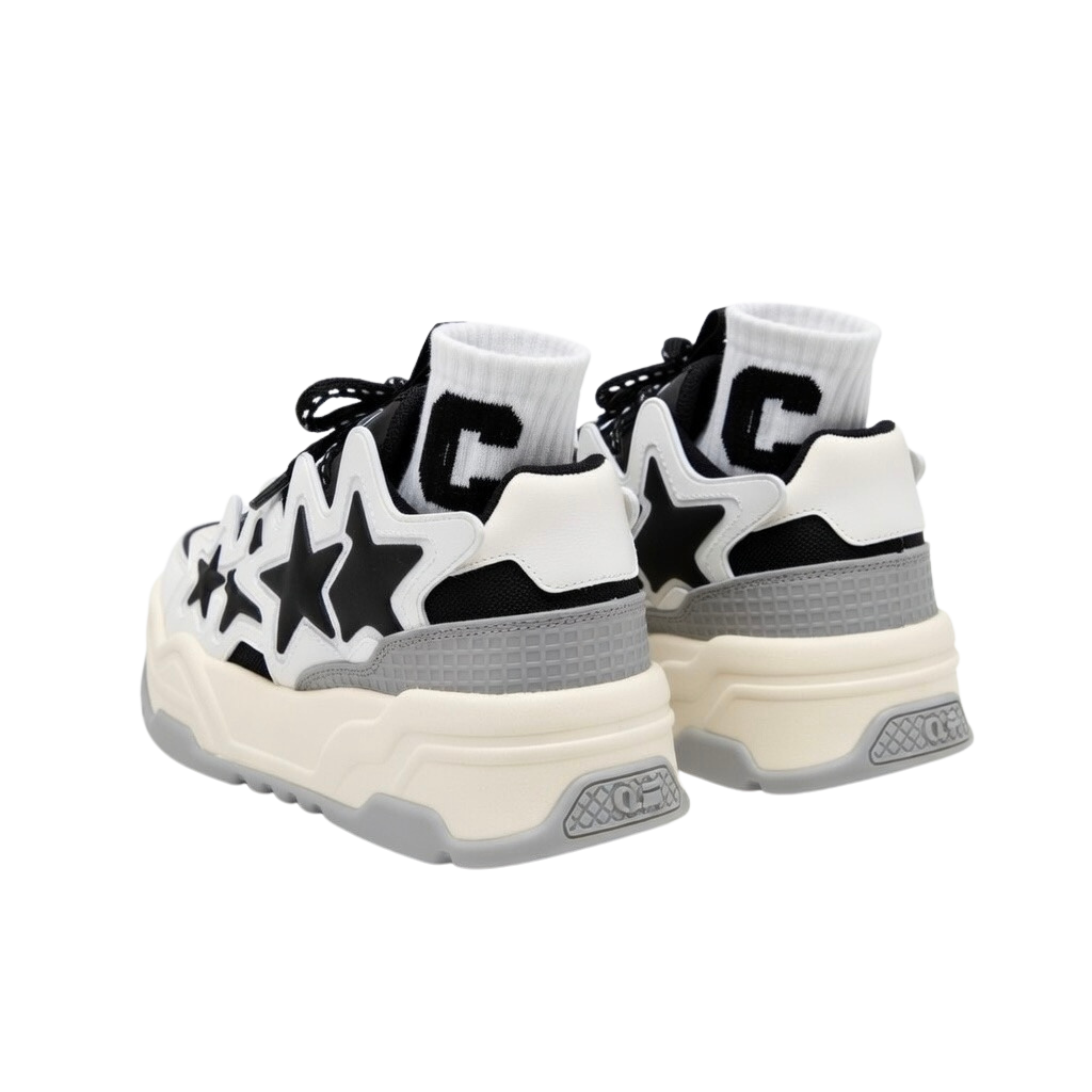 SoftSlipsy Black Star Platform Sneakers – Chunky Sneakers Women