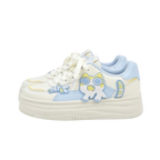 SoftSlipsy Blue Cat Platform Sneakers – Cute Chunky Sneakers Women
