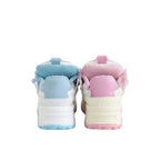 SoftSlipsy Pink Blue Platform Sneakers – Women Chunky Sneakers