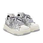 SoftSlipsy Grey Star Platform Sneakers – Chunky Sneakers Women