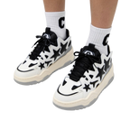 SoftSlipsy Black Star Platform Sneakers – Chunky Sneakers Women