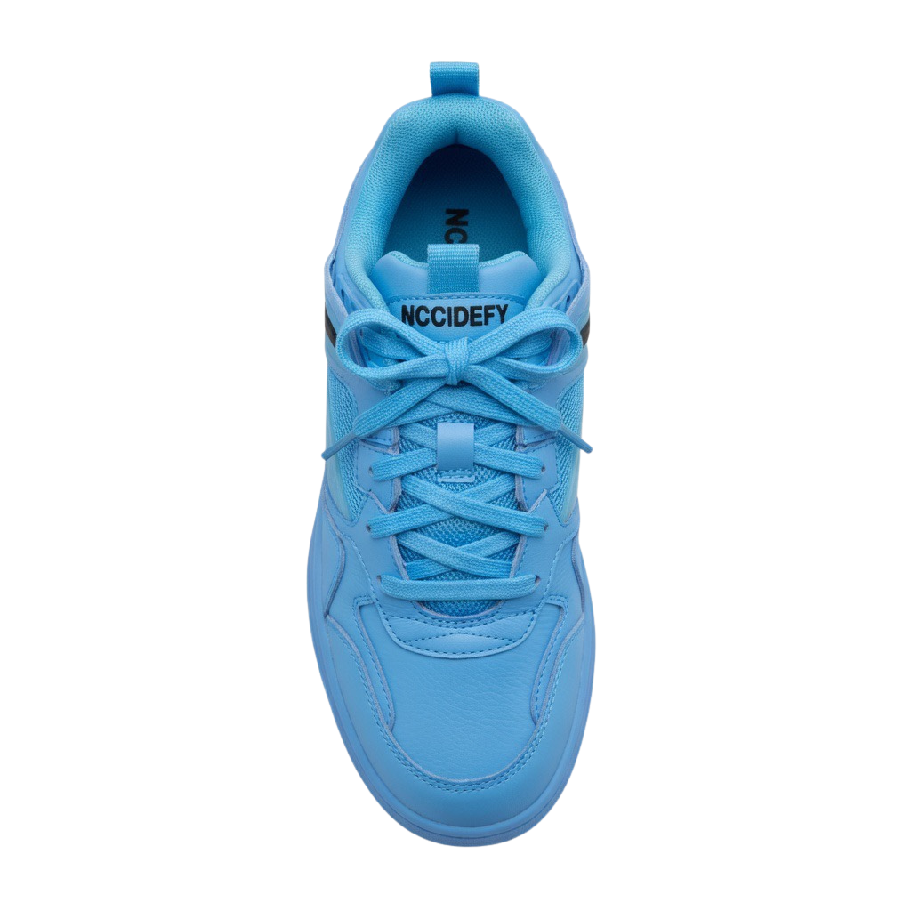 SoftSlipsy Sky Blue Star Platform Sneakers – Chunky Y2K Height Boost Shoes