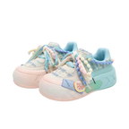 SoftSlipsy Blue Pastel Platform Sneakers – Women Chunky Sneakers