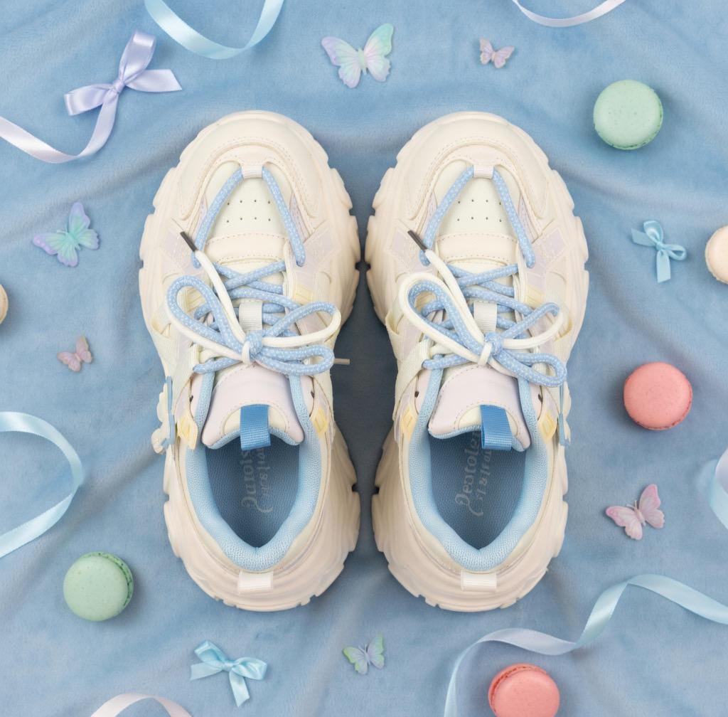 SoftSlipsy Women's Platform Sneakers | +8CM Height Boost, Lightweight Trainers