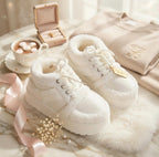 SoftSlipsy Cozy Sherpa Platform Sneakers | Fleece Lined Winter Trainers for Women