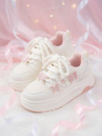 SoftSlipsy butterfly Platform Sneakers Women | Butterfly Floral Chunky Trainers