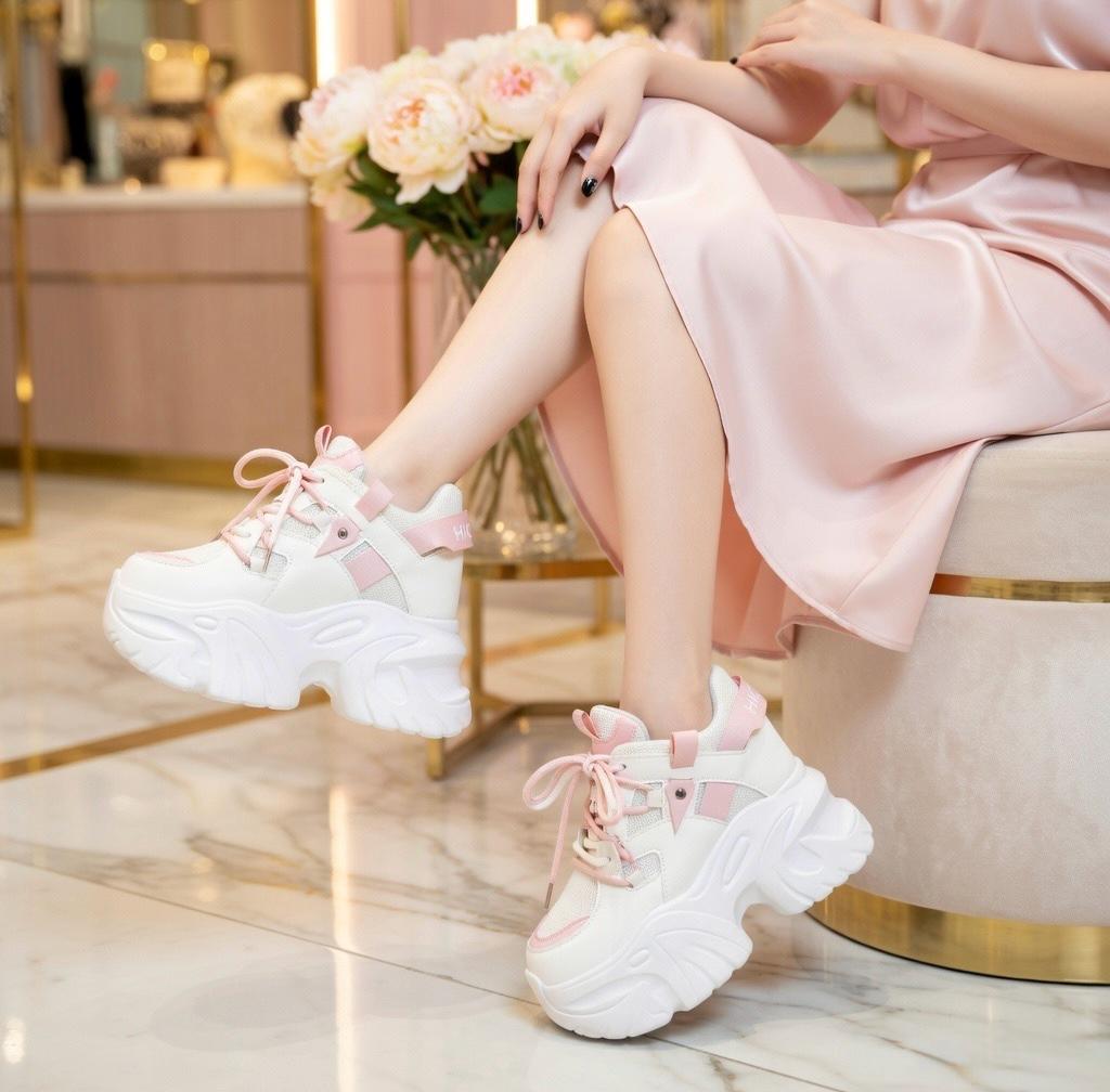 SoftSlipsy Chunky Platform Sneakers Women Height Increasing Korean Streetwear Trainers Thick Sole