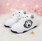 SoftSlipsy Cat Paw Platform Sneakers: Kawaii Chunky Streetwear Trainers