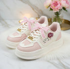 SoftSlipsy Kawaii Cat Platform Sneakers Women | Fish Detail Chunky Trainers, Casual Shoes