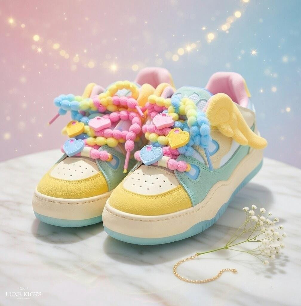 SoftSlipsy Women's Candy Color Platform Sneakers | Chunky Sole Streetwear Trainers