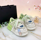 SoftSlipsy Kawaii Platform Sneakers, Pastel Pink Chunky Sole Trainers, Harajuku Style Casual Shoes