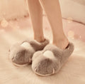 Plush Cat Paw Slippers | Soft Fluffy Indoor House Shoes, Cozy Winter Warmth | SoftSlipsy