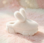 Plush Bunny Platform Slippers, Fluffy Cozy House Shoes, Kawaii Warm Indoor Footwear | SoftSlipsy