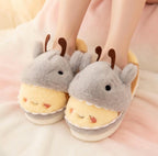 Shark Bee Hybrid Plush Slippers | Soft Cozy Fuzzy Indoor Shoes | SoftSlipsy